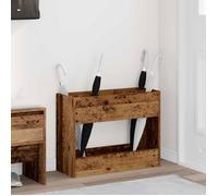 vidaXL Porte-parapluie Bois ancien 65 x 24 x 50 cm Bois d'ingénierie