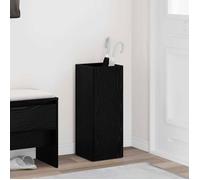 VIDAXL Porte-parapluie en bois d'ingénierie chêne noir 25 x 24,5 x 64 cm
