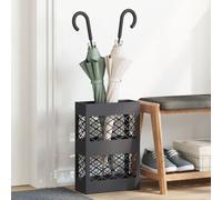 Vidaxl Porte-Parapluie Noir Acier Traité Standard Résistant