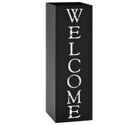 Vidaxl Porte-parapluie Welcome - Noir