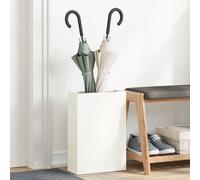 Vidaxl Porte-Parapluies Blanc Bois Moyen Rangement Porte-Parapluies