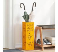 Vidaxl Porte-Parapluies Jaune Moutarde Métal Standard Rangement