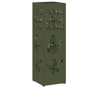 Vidaxl Porte-Parapluies Olive Métal Standard Motif Rectangulaire