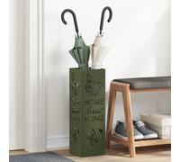 Vidaxl Porte-Parapluies Vert Olive Métal Moyen Décoratif