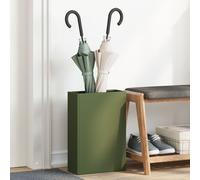 Vidaxl Porte-Parapluies Vert Olive Métal Moyen Porte-Parapluies