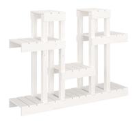 vidaXL Support pour plantes blanc 104,5x25x77,5 cm Pin massif