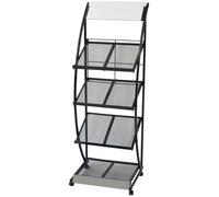 VidaXL Porte-revue - Noir et blanc