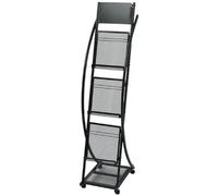 vidaXL porte-revue A4 - Noir