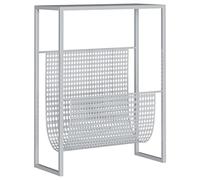 vidaXL Porte-revue Argenté 35x15x45 cm Acier