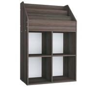 vidaXL Porte-revue d'enfants Gris/chêne sonoma 71x30x114 cm Aggloméré