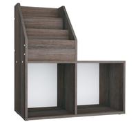 vidaXL Porte-revue d'enfants Gris/chêne sonoma 71x30x78,5 cm Aggloméré