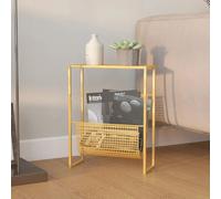 VidaXL Porte-revue - Doré acier