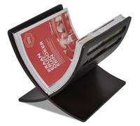 vidaXL Porte-revue en Bois sur Pied Etagère à Magazines Organisateur Journaux Rangement pour Revues Salon Salle à Manger Salle de Bain Marron