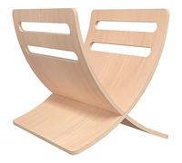 vidaXL Porte-Revue en Bois sur Pied Organisateur Magazine Journaux Rangement pour Revues Salon Salle à Manger Salle de Bain Naturel
