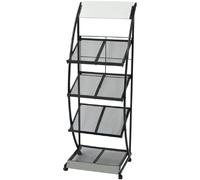 VidaXL Porte-revue - Noir et blanc