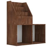 vidaXL Porte-revue pour enfants Chêne marron 71×30×78,5 cm – présentoir à livres, bibliothèque