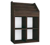 vidaXL Porte-Revue pour Enfants, Organisateur de Livres avec Étagère, Meuble de Rangement Maison Intérieur, Chêne Fumé Bois d’Ingénierie