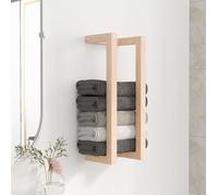 vidaXL Porte-serviette 822392 en bois de pin massif 23x18x60 cm Beige G