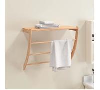 vidaXL Porte-serviette 60x25,5x49 cm Bois massif de noyer 350374