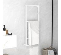vidaXL Porte-serviettes 45x10x115 cm Acier blanc