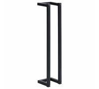vidaXL Porte-Serviette mural en fer 12,5x12,5x60 cm Noir pour salle de bain