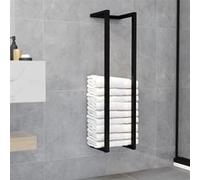 Vidaxl Porte-Serviette Noir 25x20x95 Cm Fer