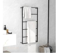 vidaXL Porte-serviette Noir 60x10x116 cm Acier