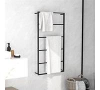 vidaXL Porte-serviette Acier 60 x 10 x 116 cm Noir
