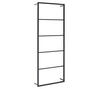 vidaXL Porte-Serviette Support Mural Support de Stockage de Salle de Bain Cintre à Serviettes Maison Intérieur Noir 45x10x115 cm Acier