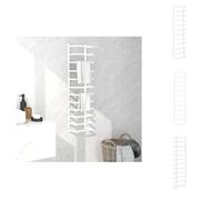 vidaXL Porte-serviettes blanc 24x12x96 cm acier - porte-serviettes