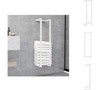 vidaXL Porte-serviettes blanc 25x20x95 cm acier - porte-serviettes