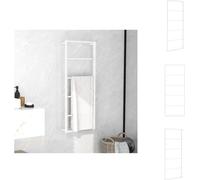 vidaXL Porte-serviettes blanc 45x10x115 cm acier - porte-serviettes
