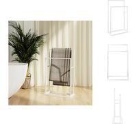 vidaXL Porte-serviettes blanc 48x24x78,5 cm Fer - porte-serviettes