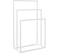 vidaXL Porte-serviettes blanc 48x24x79 cm fer