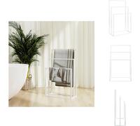 vidaXL Porte-serviettes blanc 48x24x79 cm Fer - porte-serviettes