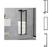 vidaXL Porte-serviettes noir 25x20x95 cm Fer - porte-serviettes
