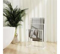 vidaXL Porte-serviettes blanc 48x24x79 cm fer