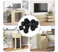 vidaXL Porte-tiroirs 6792 pcs noir 15 x 15 x 15mm PP copolymère