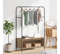 Vidaxl Porte-Vêtements Avec Étagères Chêne Artisan 100x44x160 Cm