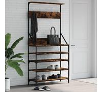 vidaXL Porte-vêtements avec rangement chaussures