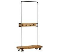 vidaXL Porte-vêtements bois de manguier et fer 90x35x190 cm