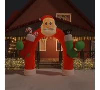 vidaXL Porte voûtée gonflable 320 cm avec LED – Décoration de Noël extérieure