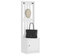 vidaXL Portemanteau SANDENS blanc 45x40x159,5 cm bois massif pin