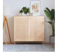 vidaXL Portes à persiennes 2 pcs Bois de pin massif 99,3x59,4 cm