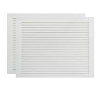 vidaXL Portes à persiennes 2 pcs Bois de pin massif Blanc 39,5x59,4 cm