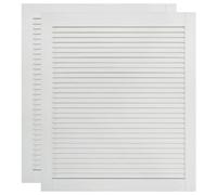 vidaXL Portes à persiennes 2 pcs Bois de pin massif Blanc 61,5x49,4 cm