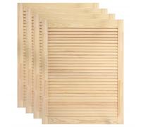 vidaXL Portes à persiennes 4 pcs Bois de pin massif 61,5x39,4 cm