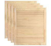 vidaXL Portes à persiennes 4 pcs Bois de pin massif 61,5x49,4 cm