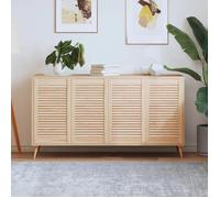 vidaXL Portes à persiennes 4 pcs Bois de pin massif 69x39,4 cm