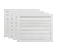 vidaXL Portes à persiennes 4 pcs Bois de pin massif Blanc 39,5x59,4 cm
